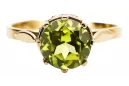 Inel Vintage bijuterii Peridot galben Aur galben 14K vrc366y